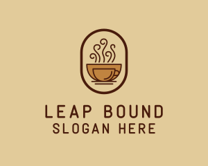 Hot Coffee Cafe logo design