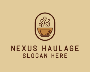 Hot Coffee Cafe logo design