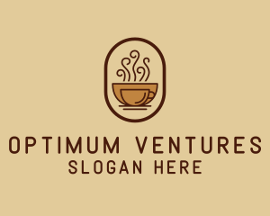 Hot Coffee Cafe logo design