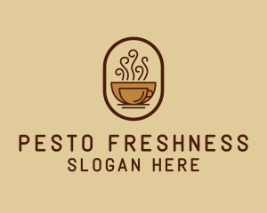 Hot Coffee Cafe logo design