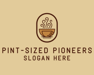 Hot Coffee Cafe logo design