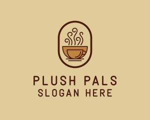 Hot Coffee Cafe logo design