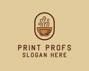 Hot Coffee Cafe logo design