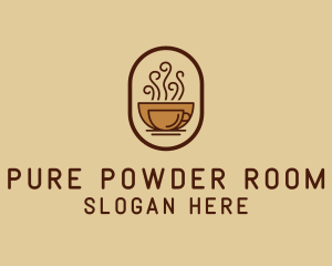 Hot Coffee Cafe logo design