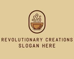 Hot Coffee Cafe logo design