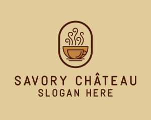 Hot Coffee Cafe logo design