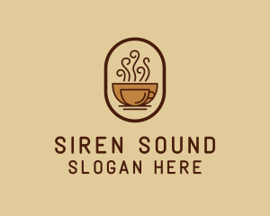 Hot Coffee Cafe logo design