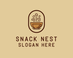 Hot Coffee Cafe logo design