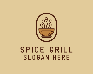 Hot Coffee Cafe logo design