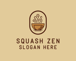 Hot Coffee Cafe logo design