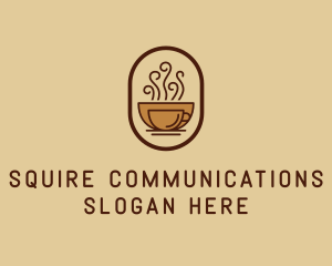 Hot Coffee Cafe logo design