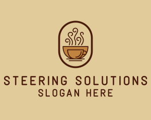 Hot Coffee Cafe logo design