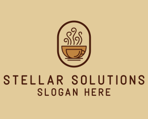 Hot Coffee Cafe logo design