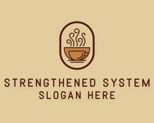 Hot Coffee Cafe logo design