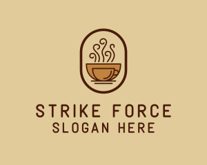 Hot Coffee Cafe logo design