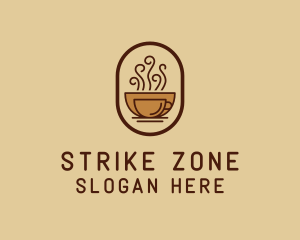 Hot Coffee Cafe logo design