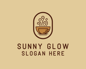 Hot Coffee Cafe logo design