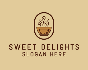 Hot Coffee Cafe logo design