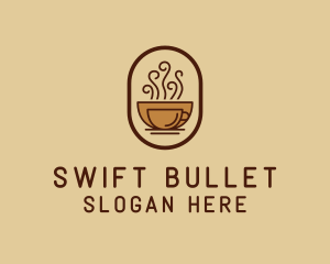 Hot Coffee Cafe logo design