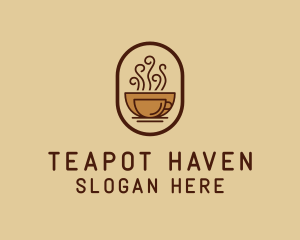 Hot Coffee Cafe logo design