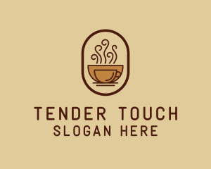 Hot Coffee Cafe logo design