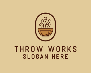 Hot Coffee Cafe logo design