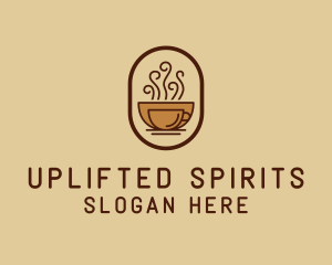 Hot Coffee Cafe logo design