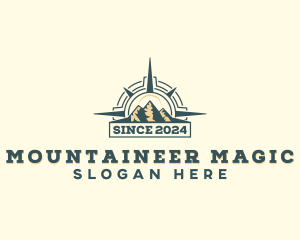 Adventure Mountain Compass logo design