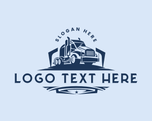 Freight Truck Logistics Logo