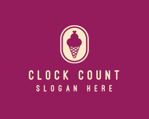 Gelato Ice Cream Cone logo design