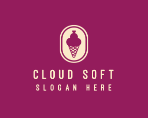 Gelato Ice Cream Cone logo design