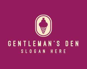 Gelato Ice Cream Cone logo design