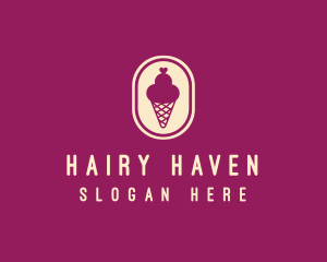 Gelato Ice Cream Cone logo design