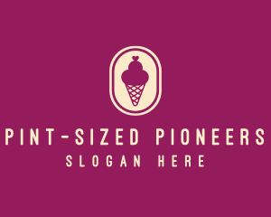 Gelato Ice Cream Cone logo design