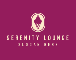 Gelato Ice Cream Cone logo design