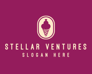 Gelato Ice Cream Cone logo design