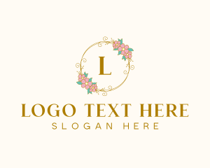 Elegant Floral Circle logo