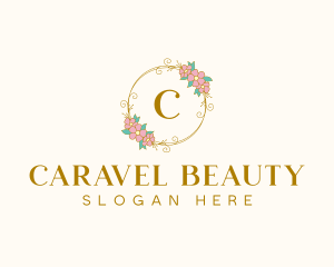 Elegant Floral Circle logo design