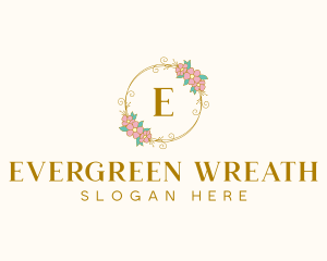 Elegant Floral Circle logo design