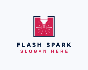 Laser Spark Fabrication logo design