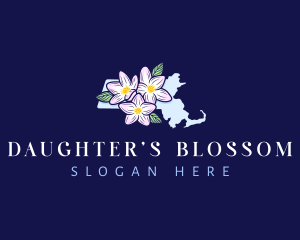 Mayflower Bloom Massachusetts logo design