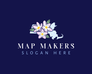 Mayflower Bloom Massachusetts logo design