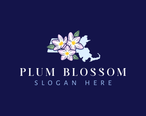 Mayflower Bloom Massachusetts logo design