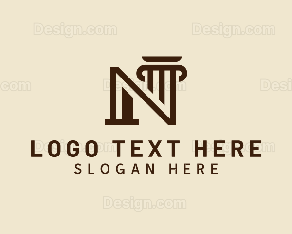 Legal Column Letter N Logo