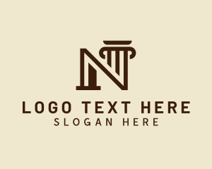 Legal Column Letter N logo