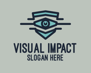 Blue Eye Shield logo design