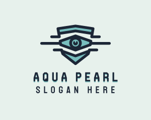 Blue Visual Eye logo design