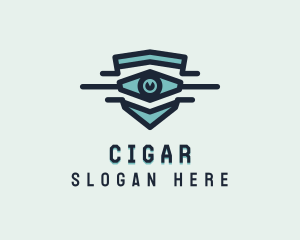 Blue Visual Eye logo design