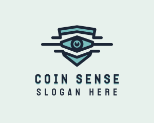 Blue Visual Eye logo design