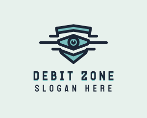 Blue Visual Eye logo design